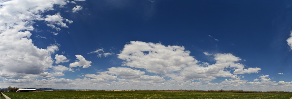 Scattered Stratus Clouds on a Sunny Afternoon, Panoramic